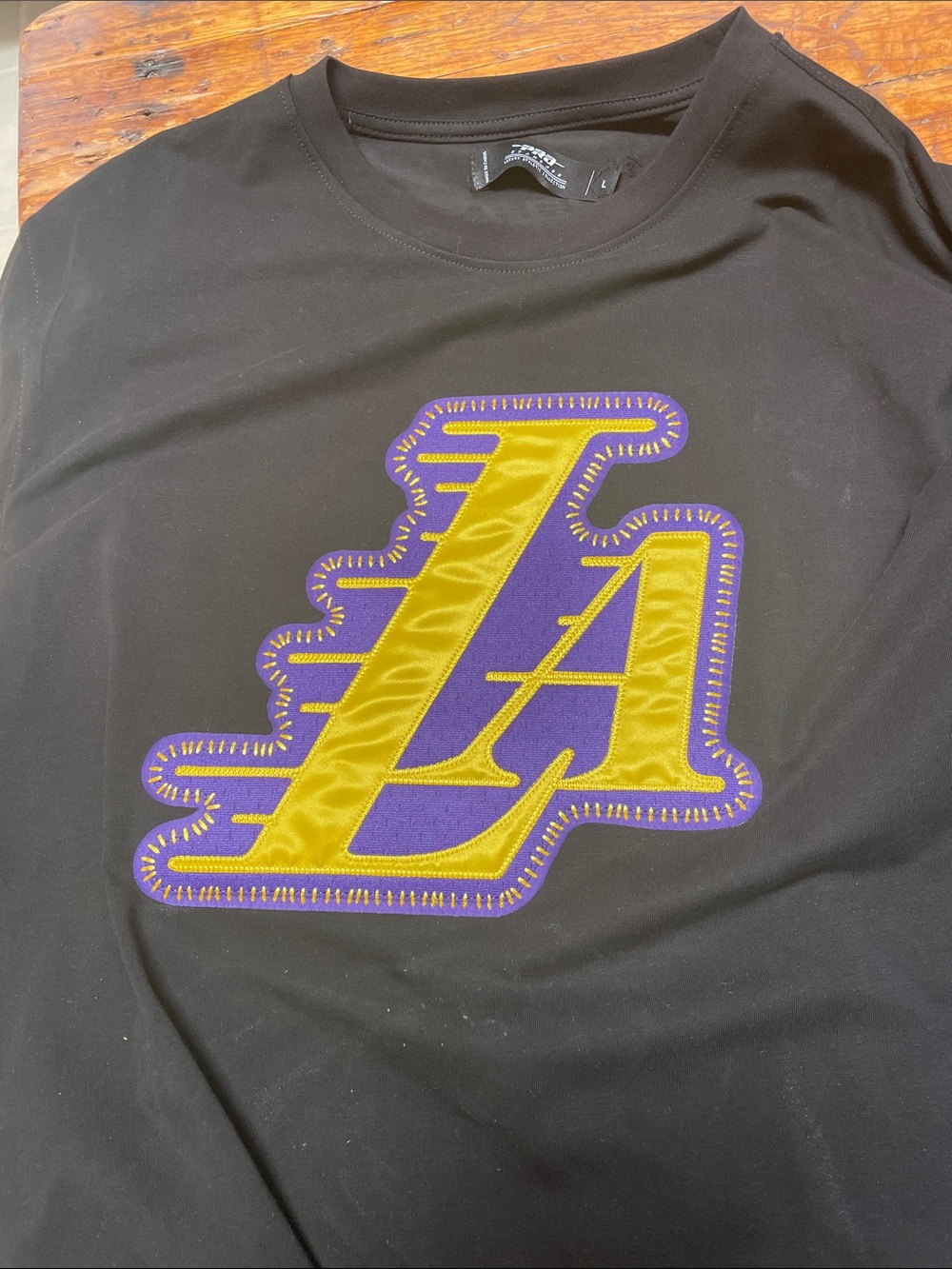 LA Lakers Pro Bkack  tee size Large
